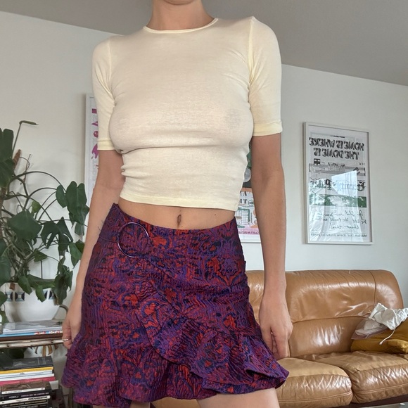 NWT OPENING CEREMONY MINI SKIRT PAISLEY - Picture 8 of 8